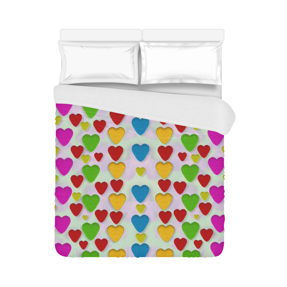 So sweet and hearty as love can be Duvet Cover 86"x70" ( All-over-print)
