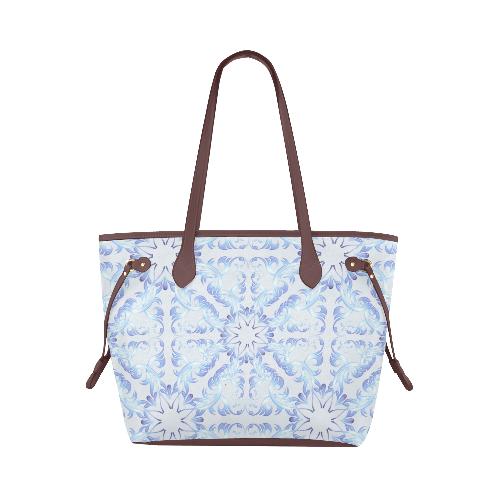 Baroque style pattern, Christmas motif. Clover Canvas Tote Bag (Model 1661)