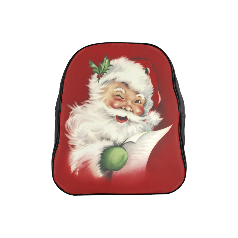 A beautiful vintage santa claus School Backpack (Model 1601)(Small)