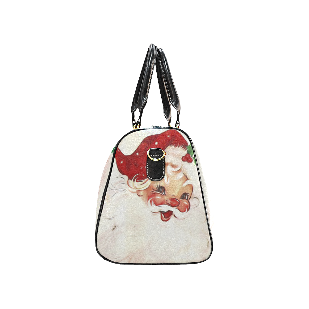 A cute vintage Santa Claus with a mistletoe New Waterproof Travel Bag/Small (Model 1639)
