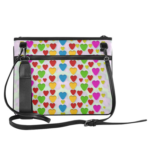 So sweet and hearty as love can be Slim Clutch Bag (Model 1668)