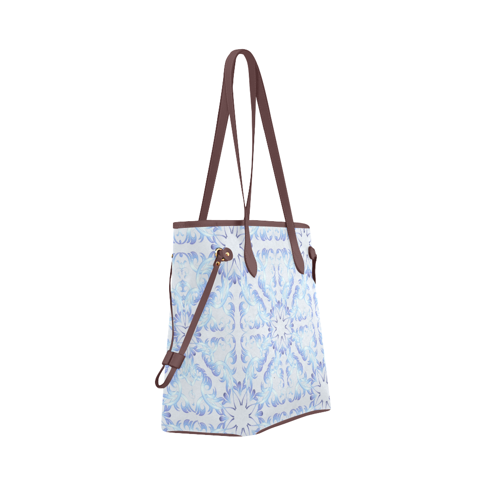 Baroque style pattern, Christmas motif. Clover Canvas Tote Bag (Model 1661)
