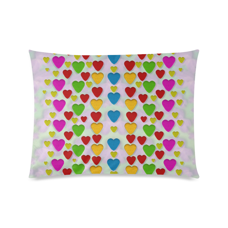 So sweet and hearty as love can be Custom Zippered Pillow Case 20"x26"(Twin Sides)