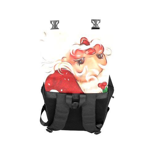 A cute vintage Santa Claus with a mistletoe Casual Shoulders Backpack (Model 1623)
