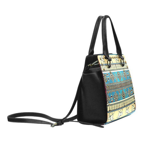 Assyrian Hand Bag Rivet Shoulder Handbag (Model 1645)