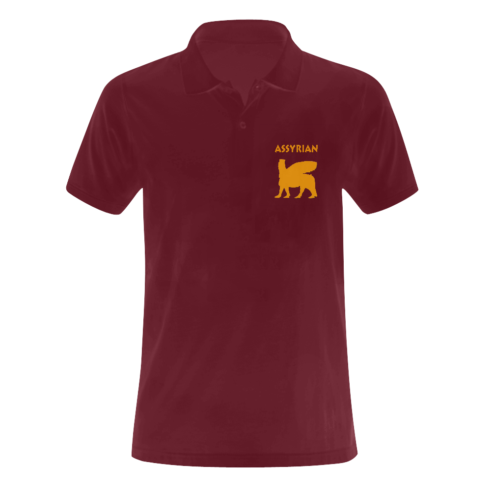 Assyrian Lamassu Polo Shirt Men's Polo Shirt (Model T24)