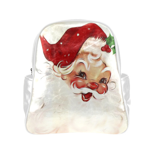 A cute vintage Santa Claus with a mistletoe Multi-Pockets Backpack (Model 1636)