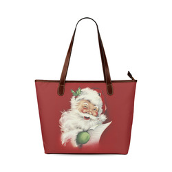 A beautiful vintage santa claus Shoulder Tote Bag (Model 1646)