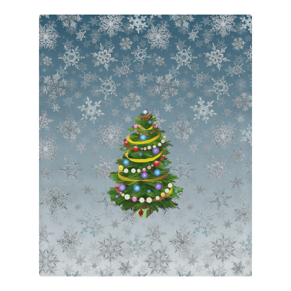 Christmas Tree, snowflakes 3-Piece Bedding Set
