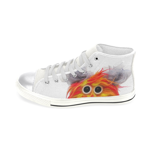 Cluck Cluck & Twitchy Women's Classic High Top Canvas Shoes (Model 017)