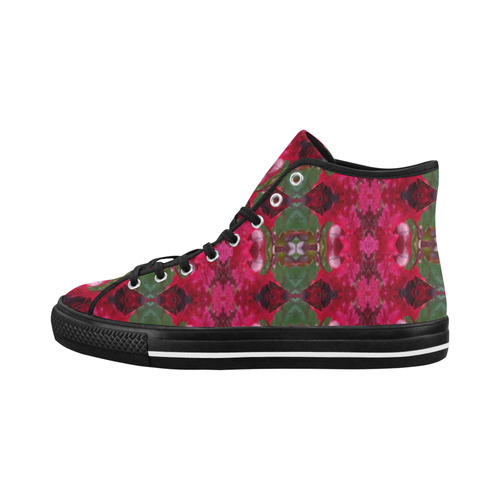 Christmas Wrapping Paper Designed Vancouver High Tops for Men Vancouver H Men's Canvas Shoes (1013-1)