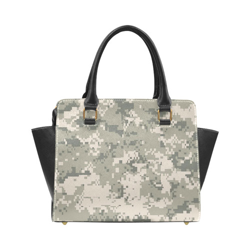 Army Camo Bag Rivet Shoulder Handbag (Model 1645)