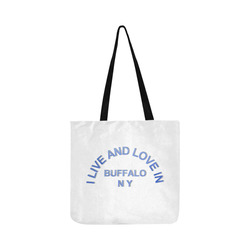 I LIVE AND LOVE  IN BUFFALO NY Reusable Shopping Bag Model 1660 (Two sides)
