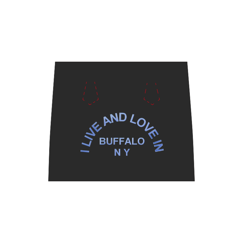 I LIVE AND LOVE  IN BUFFALO NY Boston Handbag (Model 1621)