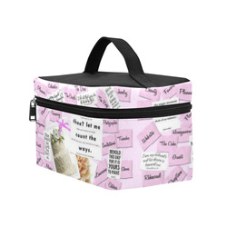 Pink Wedding Cosmetic Bag Cosmetic Bag/Large (Model 1658)