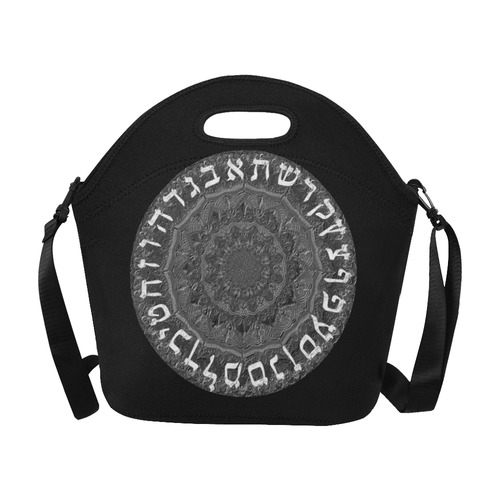 mandala alphabet dore 19 Neoprene Lunch Bag/Large (Model 1669)