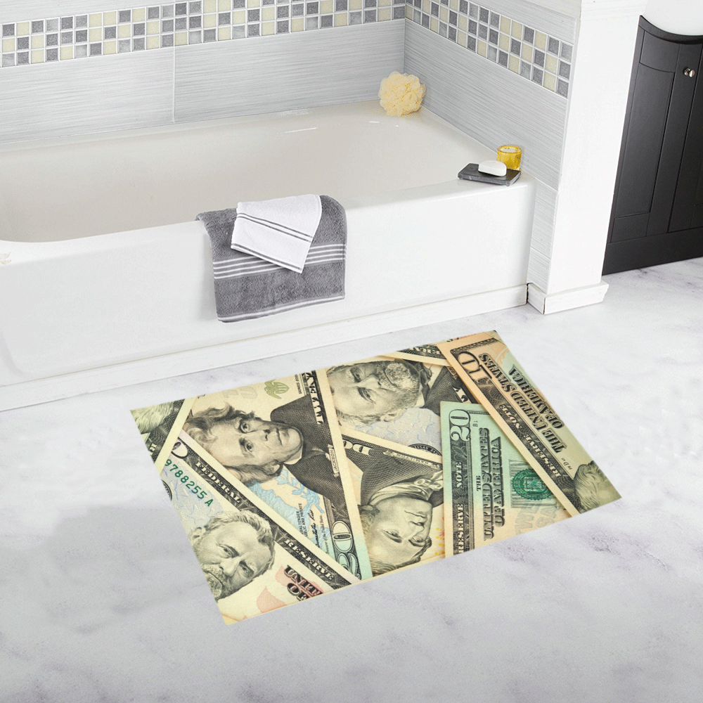 DOLLARS U.S BILLS 2 Bath Rug 20''x 32''