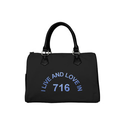 I LIVE AND LOVE IN 716 Boston Handbag (Model 1621)
