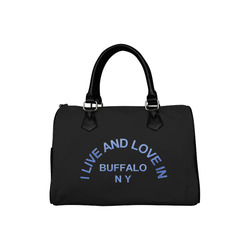I LIVE AND LOVE  IN BUFFALO NY Boston Handbag (Model 1621)
