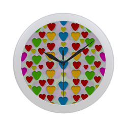 So sweet and hearty as love can be Circular Plastic Wall clock