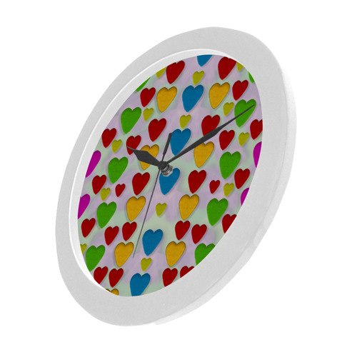 So sweet and hearty as love can be Circular Plastic Wall clock