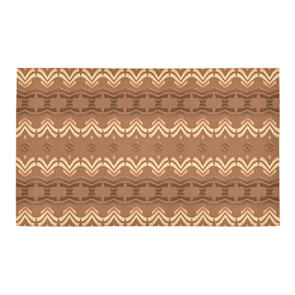 ethnic geometric african pattern. Azalea Doormat 30" x 18" (Sponge Material)