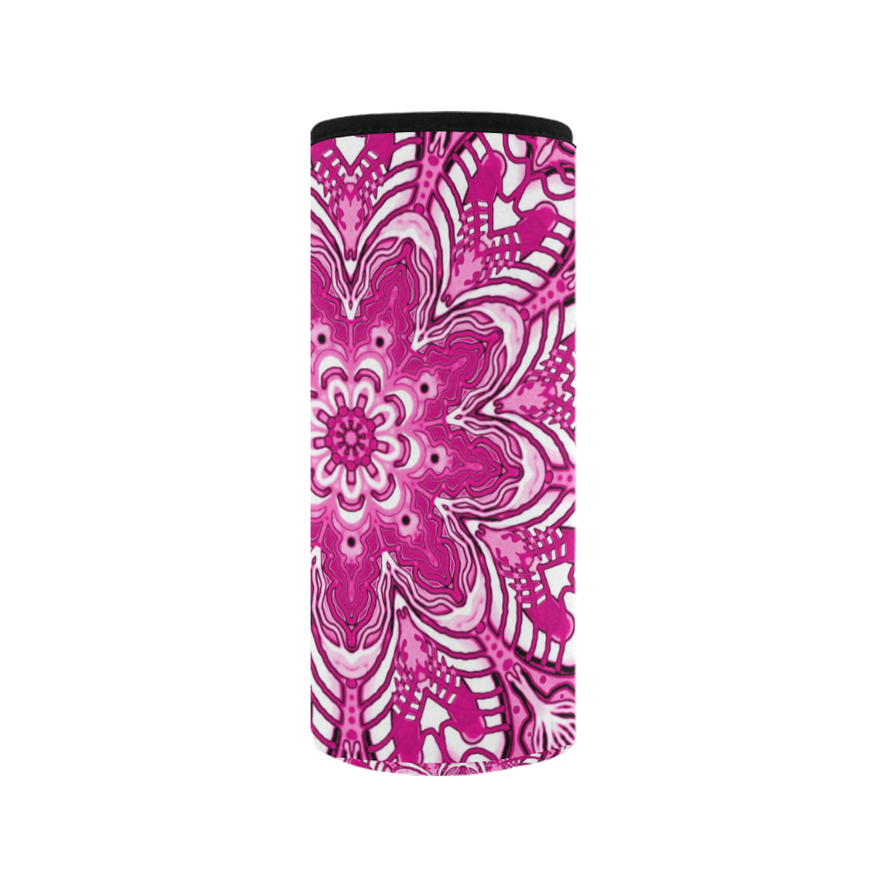 summer mandala 13 Neoprene Water Bottle Pouch/Medium