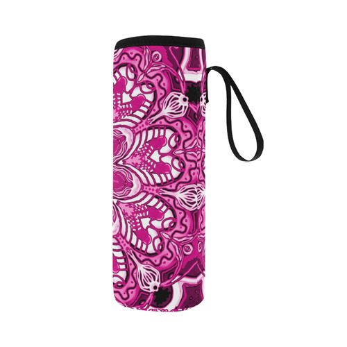 summer mandala 13 Neoprene Water Bottle Pouch/Large