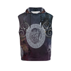 Amazing skeleton All Over Print Sleeveless Hoodie for Men (Model H15)