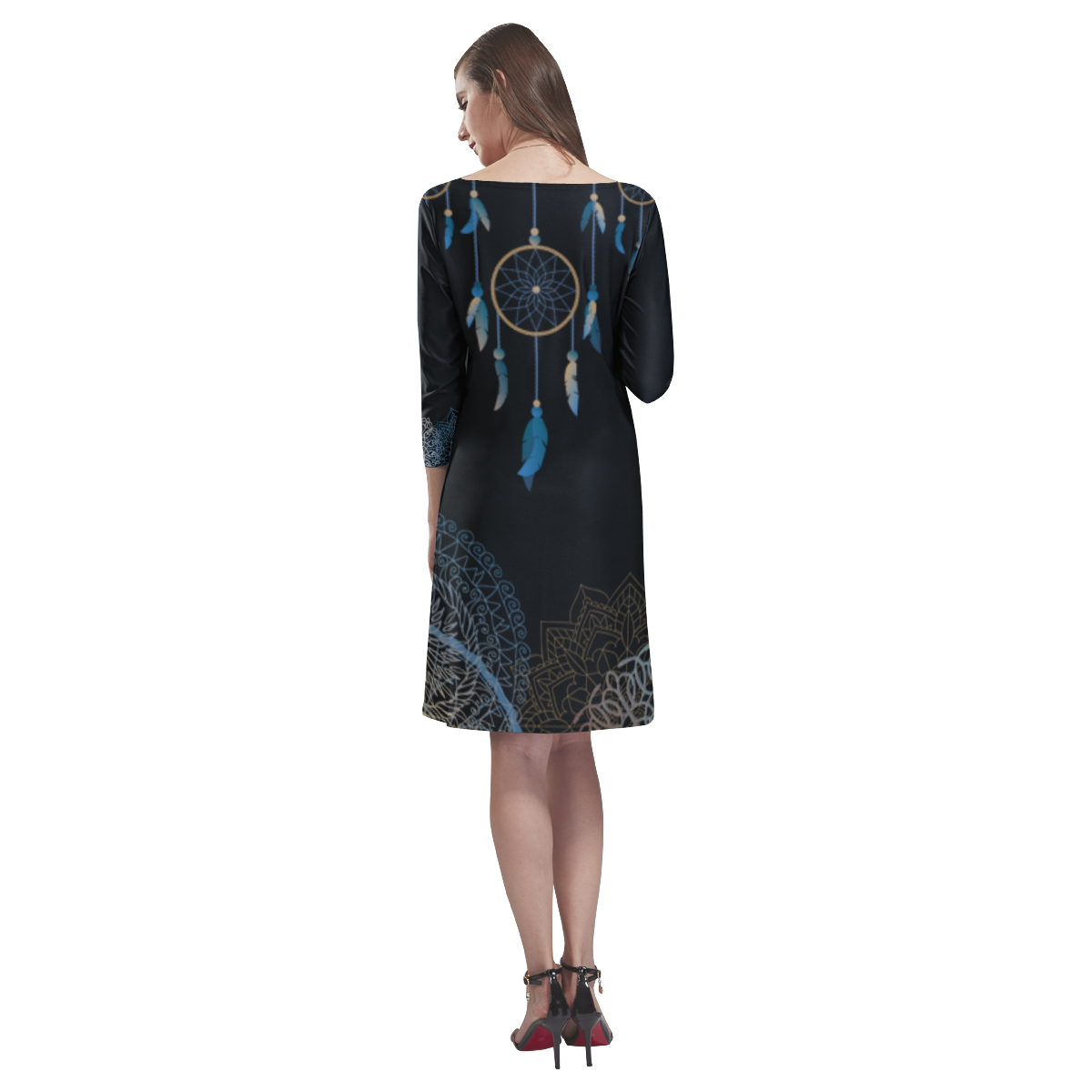 Dreamcatcher Rhea Loose Round Neck Dress(Model D22)