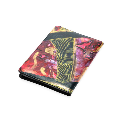 Purple Pink Black and gold Abstract Custom NoteBook A5
