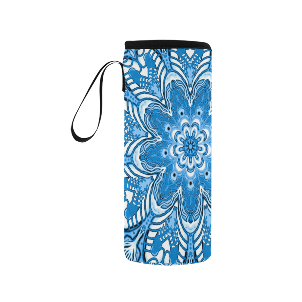 summer mandala 12 Neoprene Water Bottle Pouch/Medium