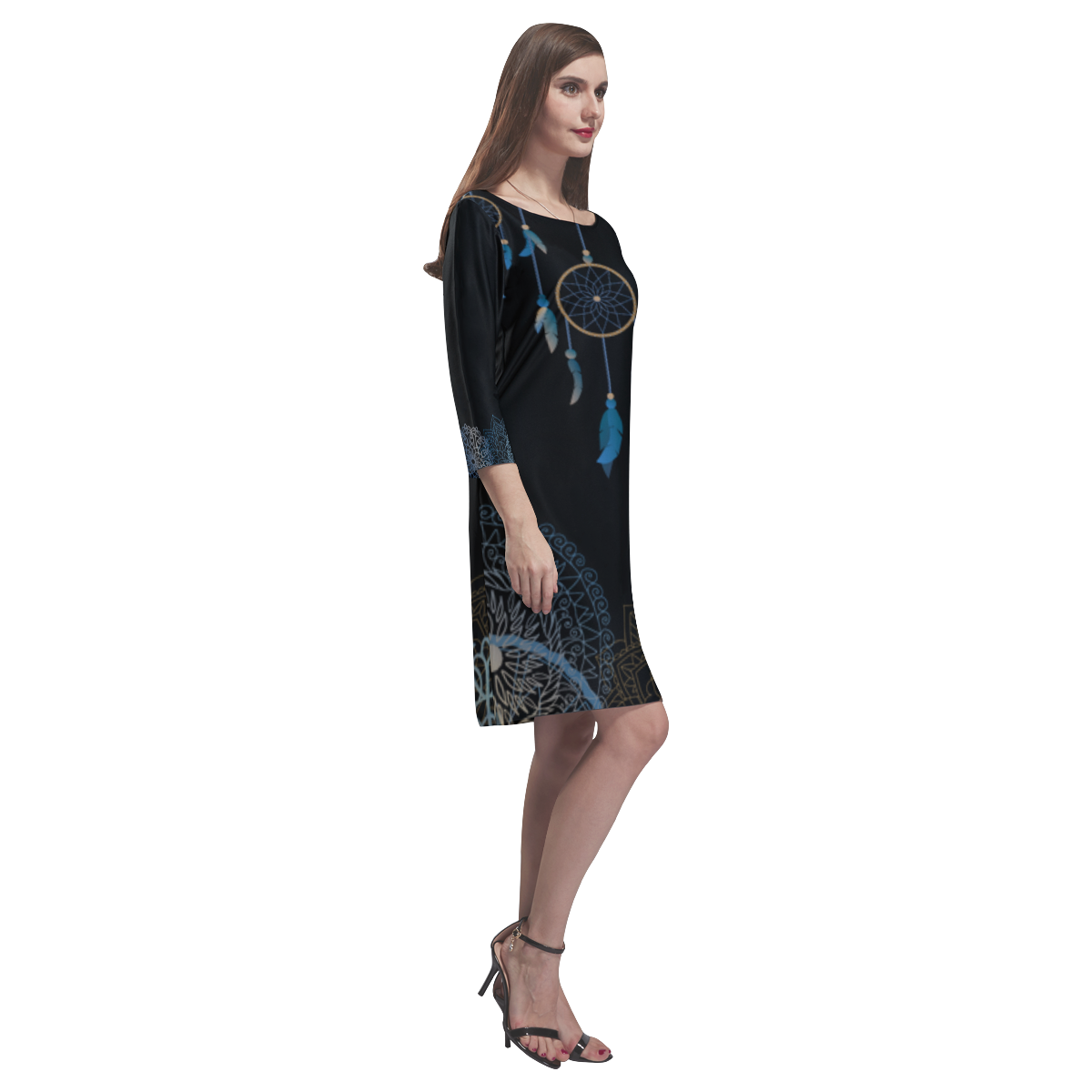 Dreamcatcher Rhea Loose Round Neck Dress(Model D22)