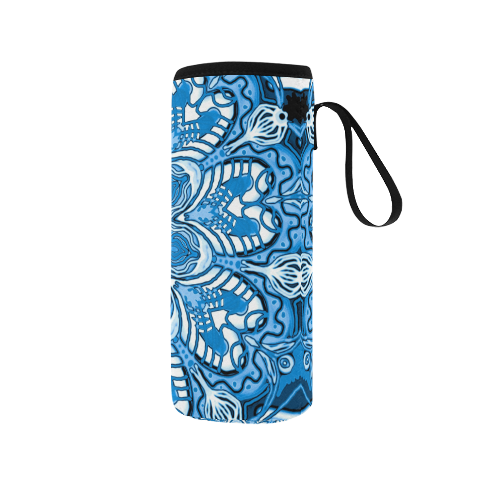 summer mandala 12 Neoprene Water Bottle Pouch/Medium