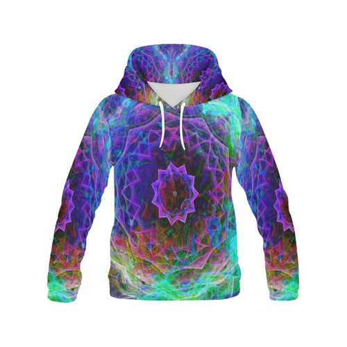 Cosmic Flower 2 All Over Print Hoodie for Women (USA Size) (Model H13)