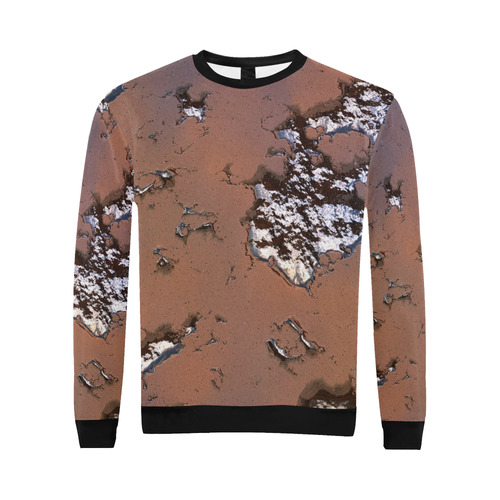 fantasy planet surface 1 by JamColors All Over Print Crewneck Sweatshirt for Men/Large (Model H18)
