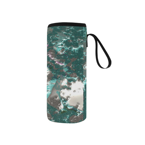 fantasy planet surface 6 by JamColors Neoprene Water Bottle Pouch/Small