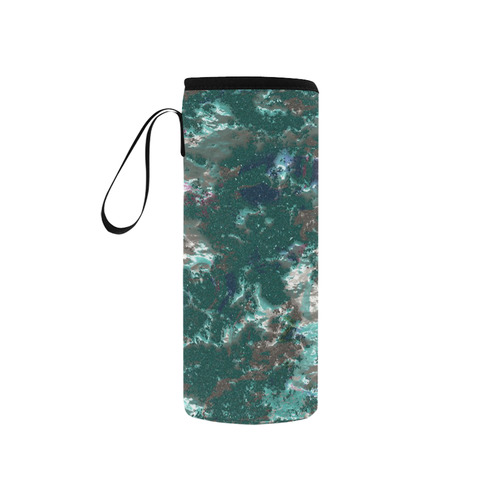 fantasy planet surface 6 by JamColors Neoprene Water Bottle Pouch/Small