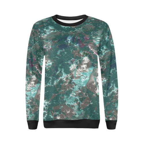 fantasy planet surface 6 by JamColors All Over Print Crewneck Sweatshirt for Women (Model H18)