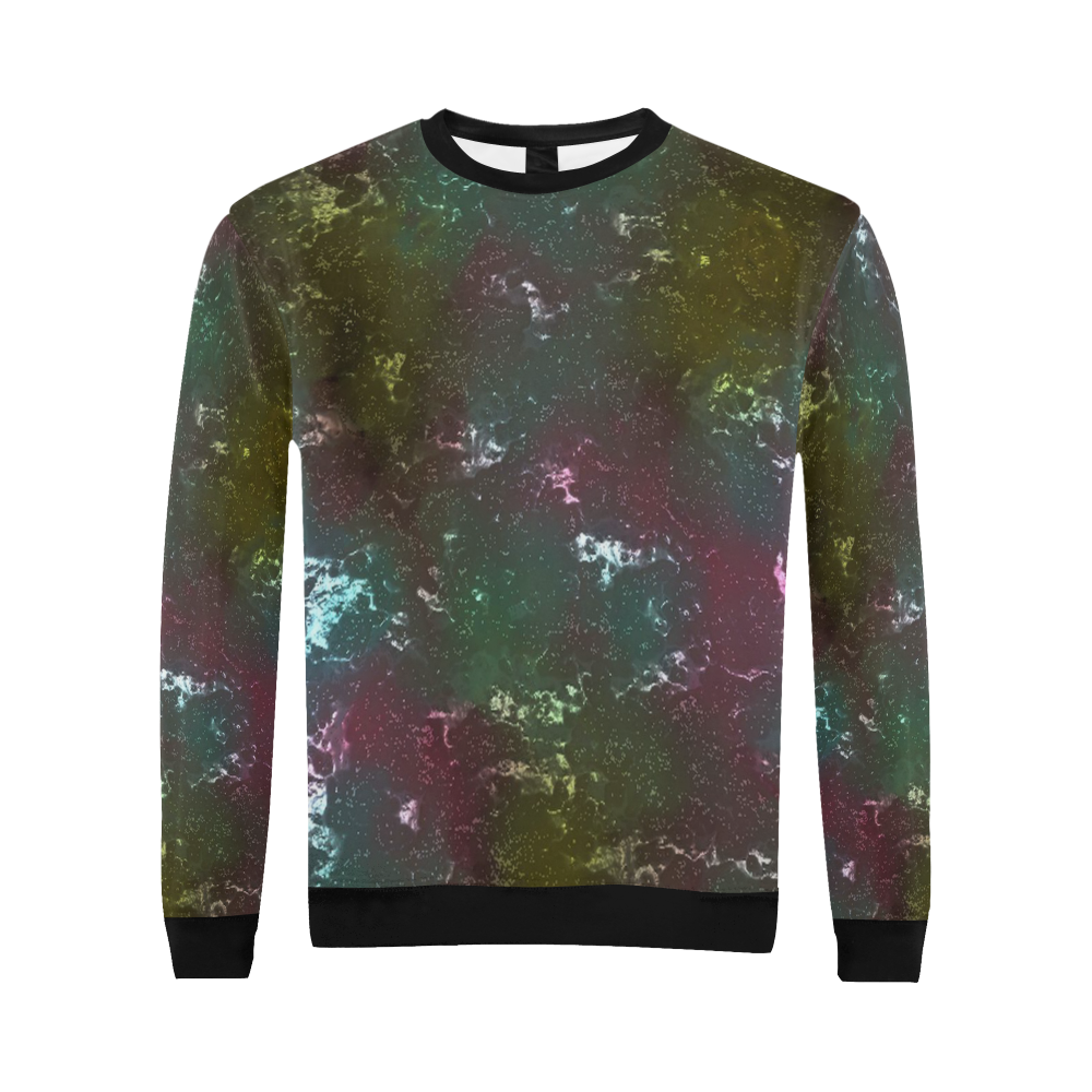 fantasy planet surface 4 by JamColors All Over Print Crewneck Sweatshirt for Men/Large (Model H18)