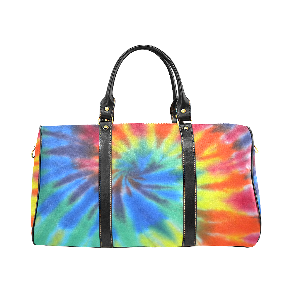 Handbag Tie Dye Rainbow Multi-colored by Tell3People New Waterproof Travel Bag/Large (Model 1639)