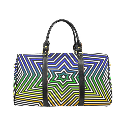 Handbag Colorful Rainbow Star Pattern by Tell3People New Waterproof Travel Bag/Large (Model 1639)