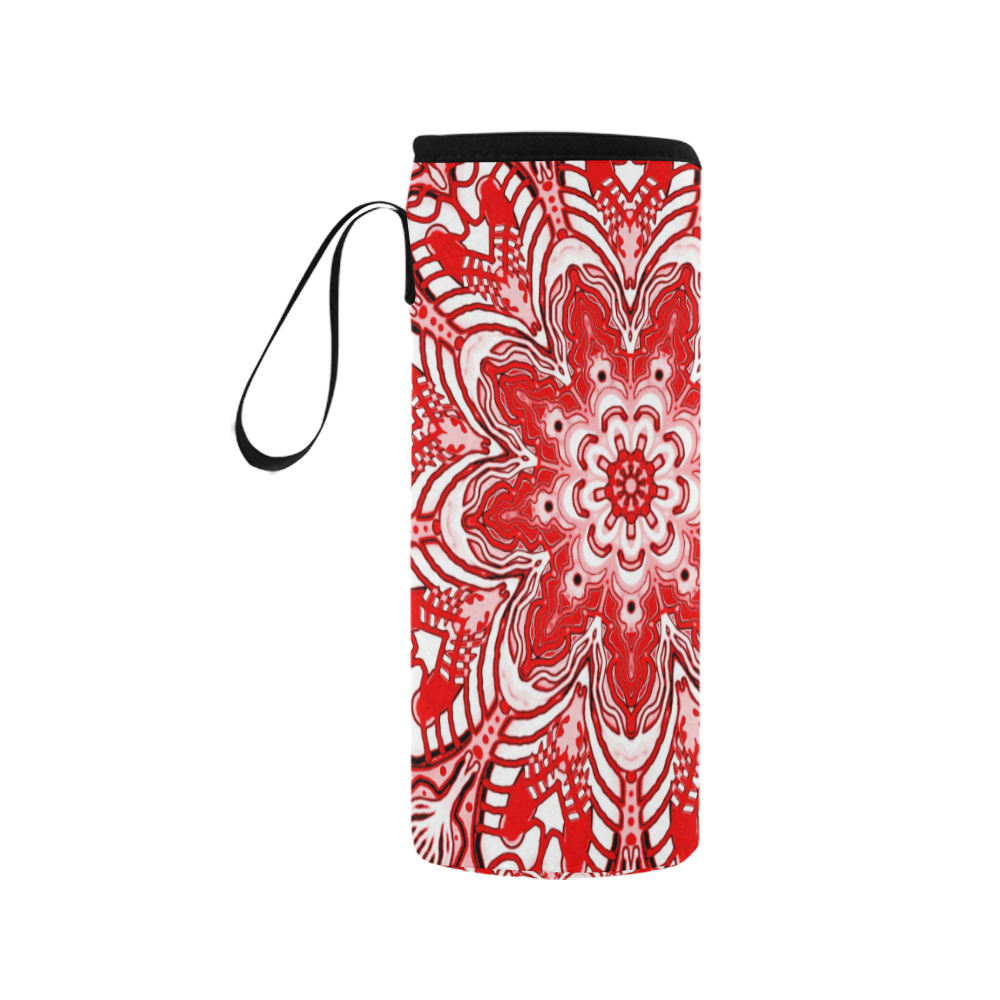 summer mandala 15 Neoprene Water Bottle Pouch/Medium