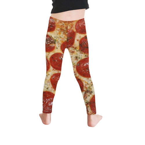 Pepperoni Pizza Kid's Ankle Length Leggings (Model L06)