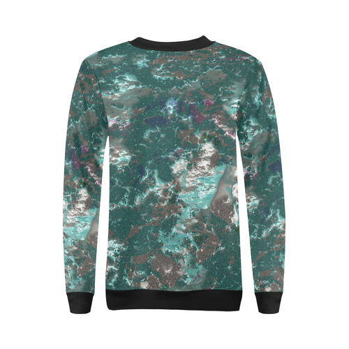 fantasy planet surface 6 by JamColors All Over Print Crewneck Sweatshirt for Women (Model H18)