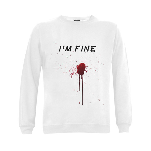 It's all bloody fine Gildan Crewneck Sweatshirt(NEW) (Model H01)