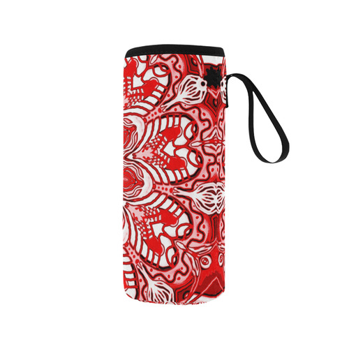 summer mandala 15 Neoprene Water Bottle Pouch/Medium