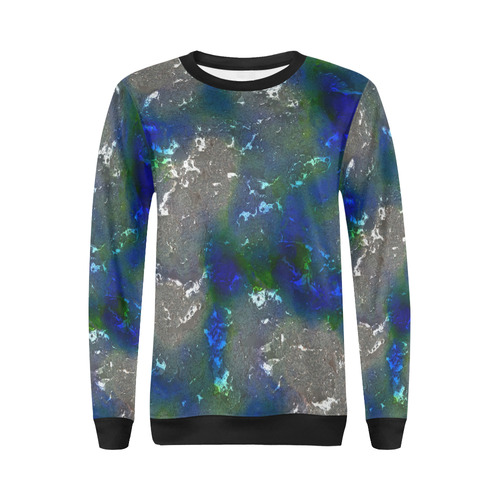 fantasy planet surface 3 by JamColors All Over Print Crewneck Sweatshirt for Women (Model H18)