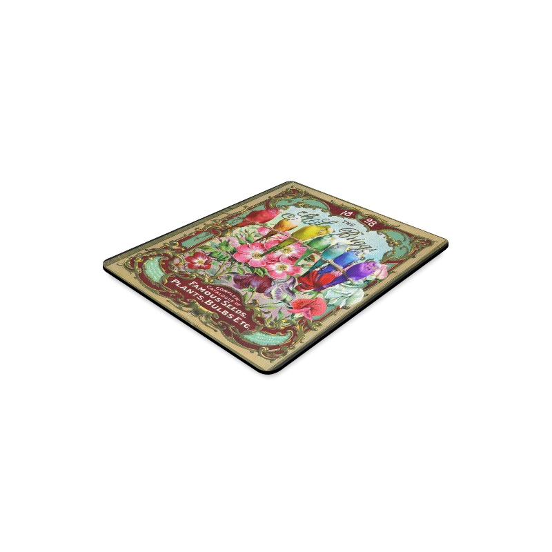 Famous Seeds and Rainbow Budgies Rectangle Mousepad