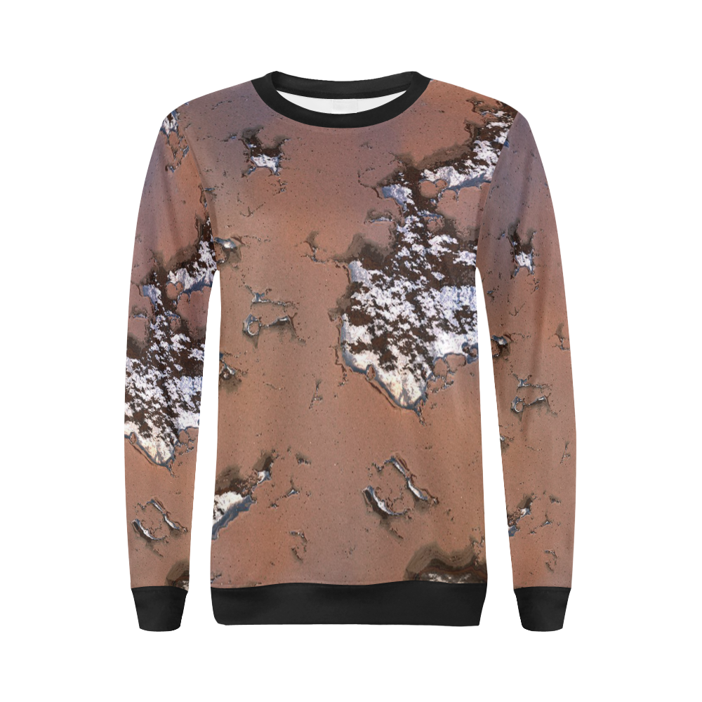 fantasy planet surface 1 by JamColors All Over Print Crewneck Sweatshirt for Women (Model H18)